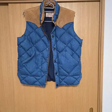 슈가케인 가죽 요크 다운 베스트