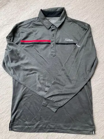 Titleist 그레이 긴팔 피케 셔츠