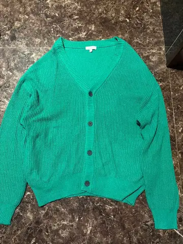 터콰이즈 리브 가디건