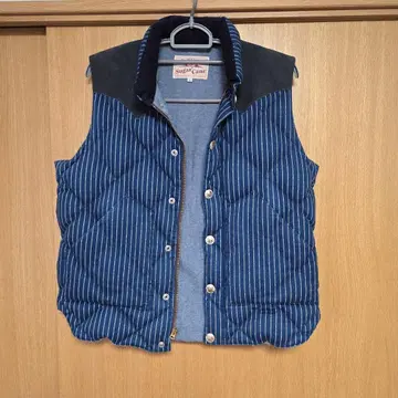 슈가케인 가죽 요크 다운 베스트