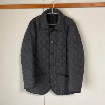 BEAMS HEART 그레이 퀼팅 자켓 남성용 L