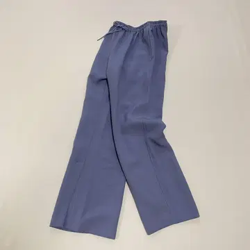 히로미 시슬 이지 팬츠 라벤더 컬러 밑단 슬릿 깔끔한 와이드 팬츠