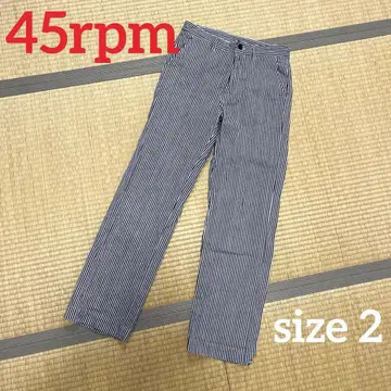 45rpm 체크 무늬 팬츠