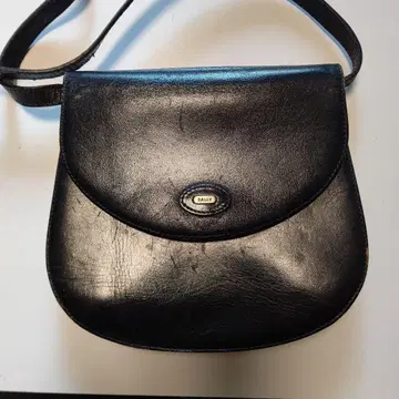 BALLY 블랙 가죽 숄더백