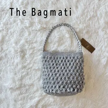 [ 새상품 ] The Bagmati 메탈릭 마크라메 백 실버
