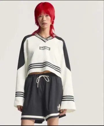 adidas 아디다스 블로킹 크루넥 맨투맨 L 티셔츠