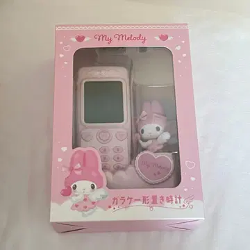 마이멜로디 폴더폰 모양 탁상 시계