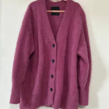 저널 스탠다드 L'ESSAGE 핑크 폭스 캐시미어 가디건