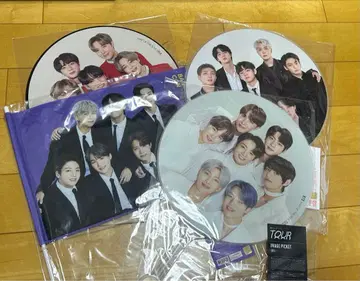 BTS 부채 3점 플래그 1점