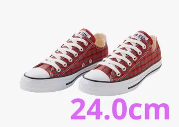 [ 미사용 새상품 ] 파밀리아 CONVERSE 체크 무늬 스니커즈