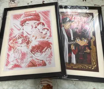 명탐정 코난 액자 아트 원화 비주얼 2점