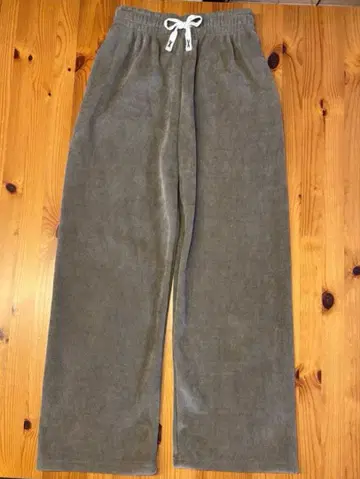 원조 속기모 팬츠 여성용 롱 리브 와이드 팬츠 모카 L