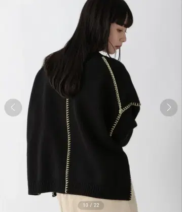 LOWRYS FARM 2way 핸드 스티치 니트