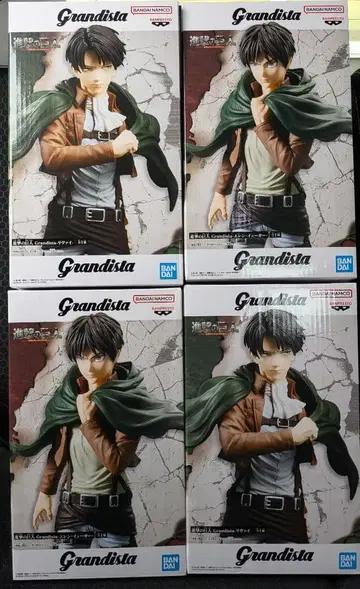 진격의 거인 Grandista 리바이 엘렌 피규어 2종 4체 세트