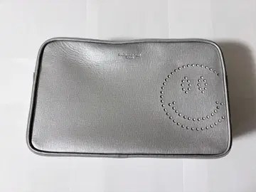 실버 스마일 마크 숄더백