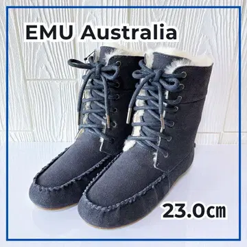 새상품 EMU Australia 어그 부츠 W6 23cm 네이비