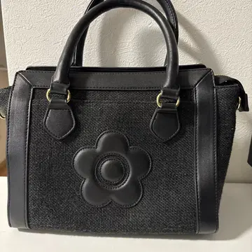 MARY QUANT 블랙 핸드백