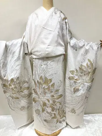 후리소데 미재단 순수 실크