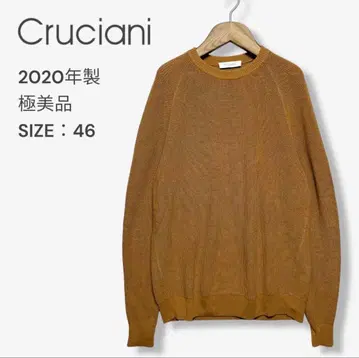[ 컨디션 최상 ] 크루치아니 2020SS 코튼 니트 사이즈 46 카멜