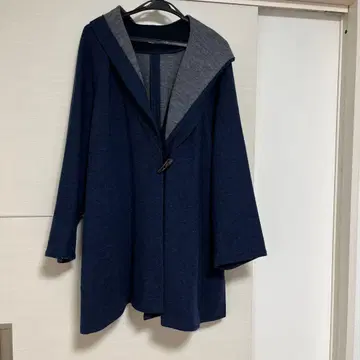 초특가 레리안 네이비 그레이 후드 부착 자켓