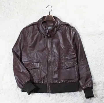 HORN WORKS A-2 플라이트 자켓 가죽 자켓