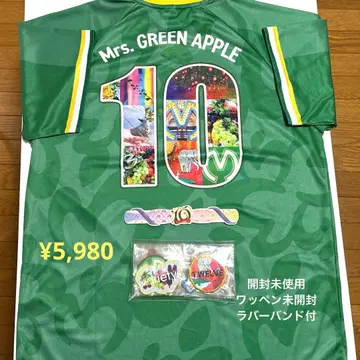 #미세스그린애플 #10 #티셔츠 #와펜 #러버밴드