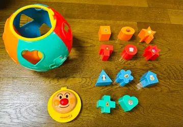 호빵맨 공 모양 모양 맞추기 완구 세트