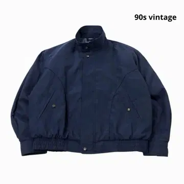 90s 빈티지 스윙탑 충전솜 라이트 블루종 네이비  L