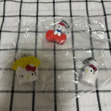 헬로키티 아메리칸 디자인 메지루시 액세서리 리본 감자 밀크