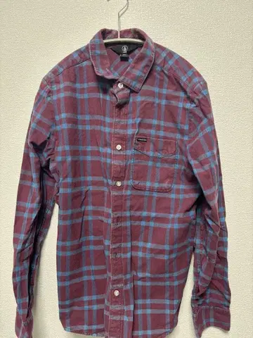 Volcom 빨파 체크 긴팔 셔츠