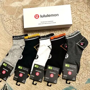 룰루레몬 남성용 삭스 5족 세트 스포츠 헬스장 러닝 일본 미발매