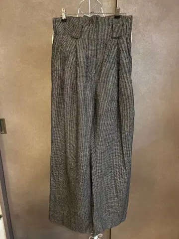 SNIDEL/하이웨스트 팬츠/하운드투스 체크 패턴/그레이/1/646