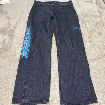 XLARGE 다크 그레이 데님 팬츠