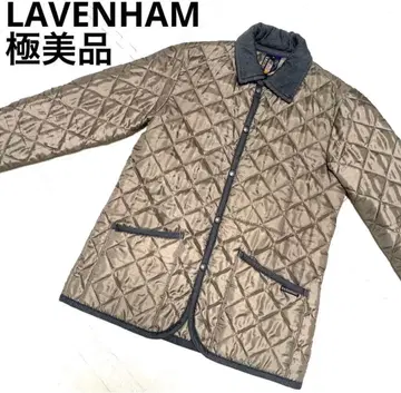 라벤햄 퀼팅 자켓 카키 더스티 컬러 36 M 사이즈