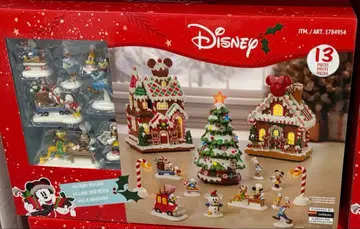 디즈니 크리스마스 빌리지 13피스 세트