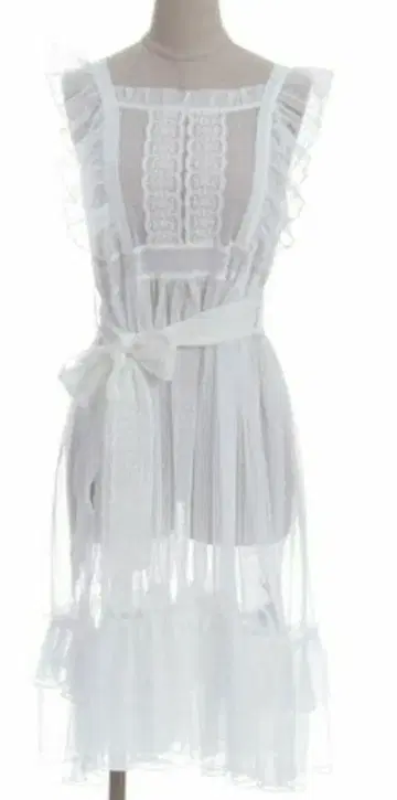 axes femme Chalmiere 도트 튤 에이프런