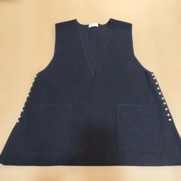 Ballsey 네이비 니트 펄 베스트 보르지 투모로우랜드