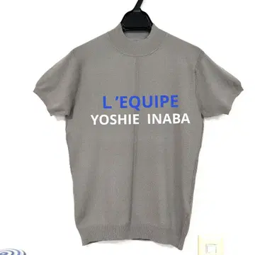 L'EQUIPE YOSHIE INABA 그레이 반팔 니트