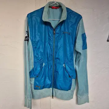 여성용 빈티지 PUMA 집업 자켓 O 사이즈 파랑