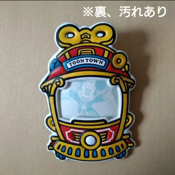 디즈니랜드 투운타운 미키 명찰 패스 케이스 캔뱃지 레트로