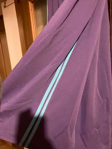 푸뉴즈 저지 플레어 롱 스커트 3 퍼플