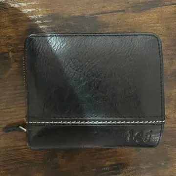 Lee 블랙 가죽 지갑