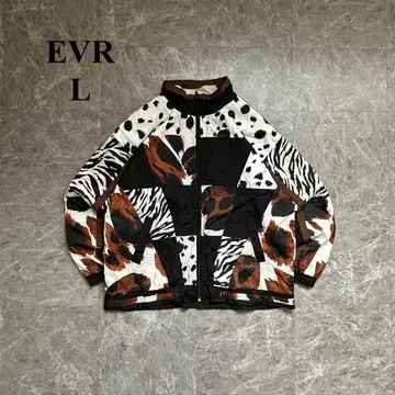 EVR ( L ) 나일론 자켓*애니멀 무늬*올 패턴*집업*빈티지