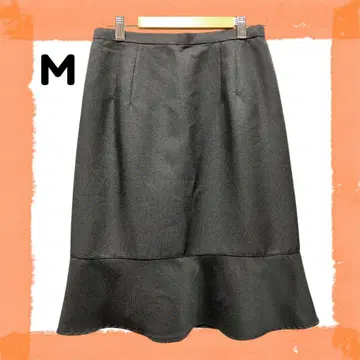 [컨디션 최상] 무릎 기장 스커트 M 블랙 도트 무늬 귀여운 성숙한 심플