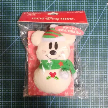 TDR 크리스마스 2010 눈사람 미키 핫팩 케이스 미사용