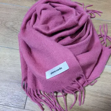 피에르 가르뎅 핑크 머플러 30cm 160cm