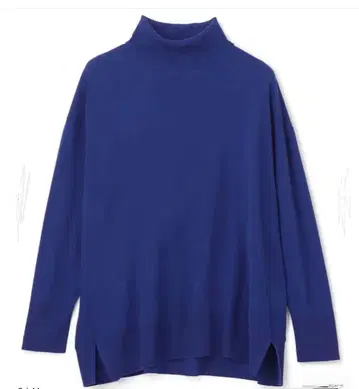 UNFILO 터틀넥 긴팔 니트 파랑
