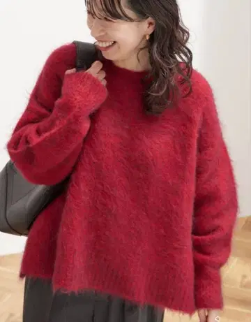 [ 새상품 ] 저널 스탠다드 레사쥬 빨간색 니트 스웨터 모헤어