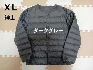 무인양품 포켓터블 노카라 재킷 다크 그레이 신사 XL