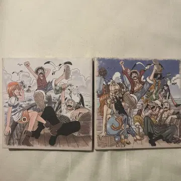 원피스 애니메이션 20주년 기념 타일 2장 세트